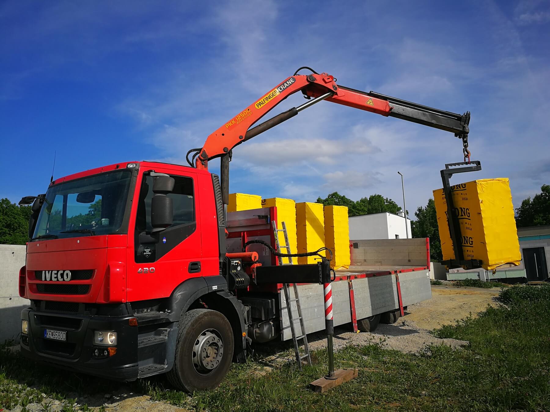 Práca s hydraulickou rukou